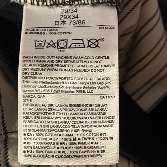 Gap Black Straight Khaki‎ Pants - Picture 7 of 8